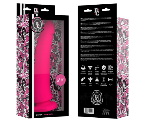 DELTA CLUB - TOYS PINK DILDO MEDICAL SILICONE 23 CM -O- 4.5 CM