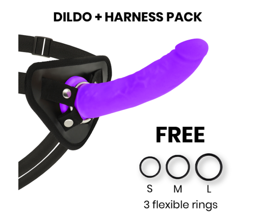 DELTA CLUB - TOYS ARNES + DONG PURPLE SILICONE 20 CM -O- 4 CM