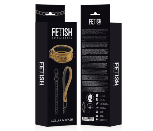 FETISH SUBMISSIVE ORIGEN - NEOPRENE LINED NECKLACE WITH CHAIN