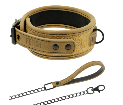 FETISH SUBMISSIVE ORIGEN - NEOPRENE LINED NECKLACE WITH CHAIN