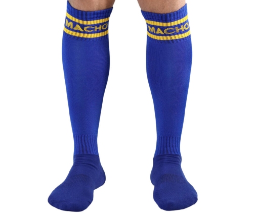 MACHO - LONG SOCKS ONE SIZE BLUE