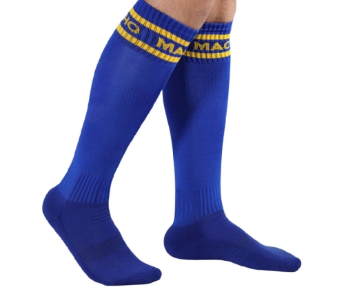 MACHO - LONG SOCKS ONE SIZE BLUE