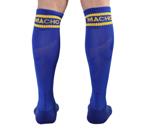 MACHO - LONG SOCKS ONE SIZE BLUE