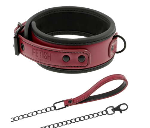 FETISH SUBMISSIVE DARK ROOM - NEOPRENE LINING CHAIN NECKLACE