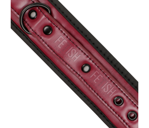 FETISH SUBMISSIVE DARK ROOM - VEGAN LEATHER HANDCUFFS WITH NEOPRENE LINING