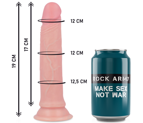 ROCKARMY - HARNESS + LIQUID SILICONE DILDO PREMIUM AVENGER 19 CM -O- 3.98 CM