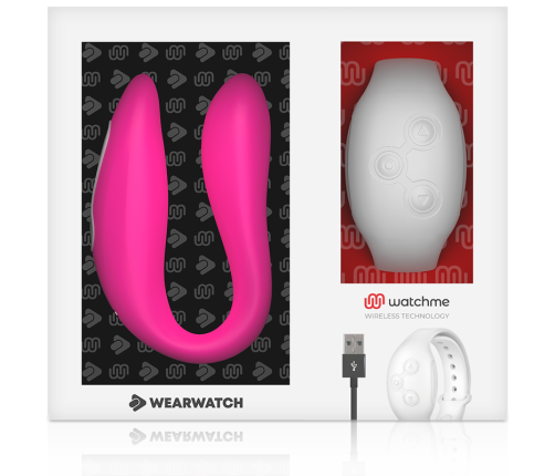 WEARWATCH - WATCHME DUAL TECHNOLOGY VIBRATOR FUCHSIA / SNOW