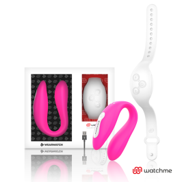 WEARWATCH - WATCHME DUAL TECHNOLOGY VIBRATOR FUCHSIA / SNOW WEARWATCH - WATCHME DUAL TECHNOLOGY VIBRATOR FUCHSIA / SNOW