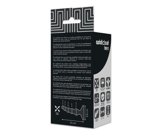 ADDICTED TOYS - ANAL SEXUAL PLUG 10 CM BLACK