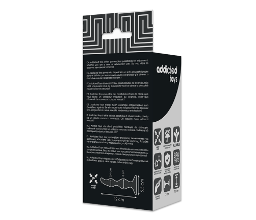 ADDICTED TOYS - ANAL SEXUAL PLUG 12 CM BLACK