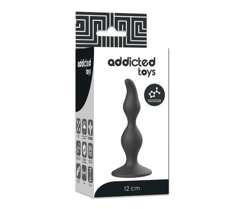 ADDICTED TOYS - ANAL SEXUAL PLUG 12 CM BLACK