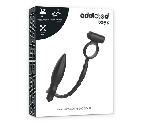 ADDICTED TOYS - ANAL PLUG WITH VIBRATORY RING