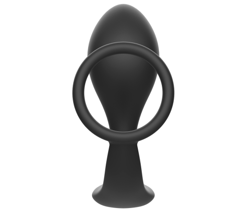 ADDICTED TOYS - ANAL PLUG WITH BLACK SILICONE RING