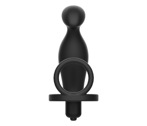 ADDICTED TOYS - ANAL PLUG WITH BLACK SILICONE RING 12 CM