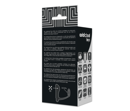 ADDICTED TOYS - VIBRATORY ANAL PLUG WITH PENIS RING