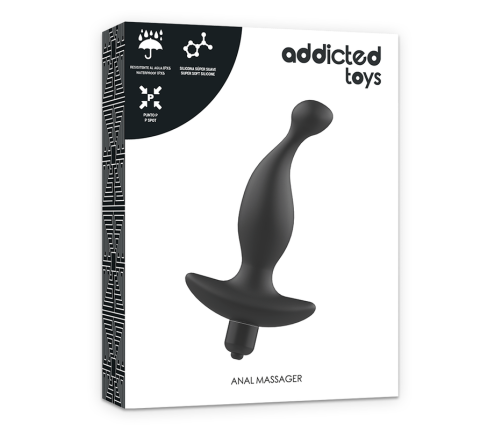 ADDICTED TOYS - ANAL MASSAGER WITH BLACK VIBRATIONMODEL 1