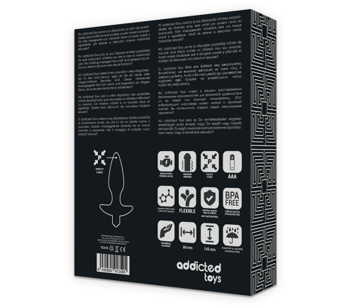 ADDICTED TOYS - MASSAGER PLUG ANAL WITH VIBRATION BLACK