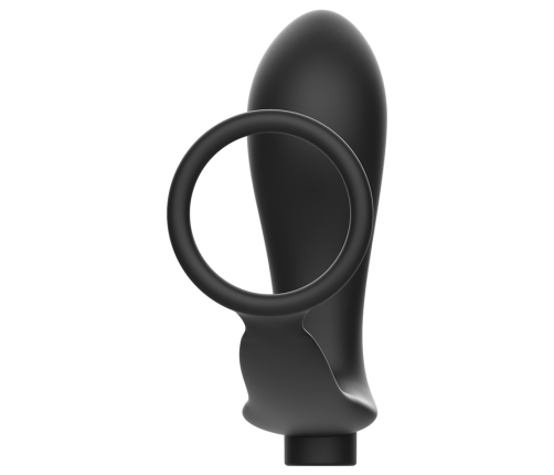 ADDICTED TOYS - PENIS RING WITH REMOTE CONTROL ANAL PLUG BLACK RECHARGEABLE