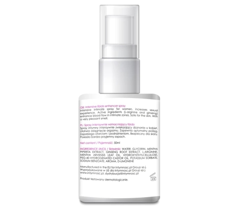 SHS LibiSpray 50 ml - Intimate Wellness Spray with L-Arginine & Ginseng