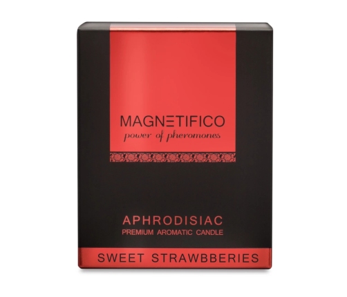MAGNETIFICO Strawberry Scented Candle 36h Long-Lasting, Handmade, EU