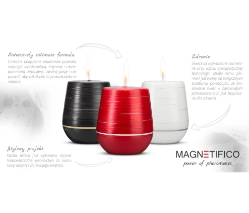 MAGNETIFICO Jasmine Romance Handcrafted Candle 36h - Aromatic Formula