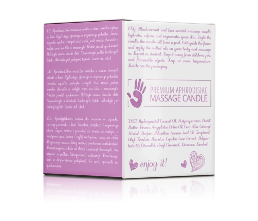 Magnetifico Intimate Candle 70ml - Blackcurrant & Kiwi Aroma with Pheromones