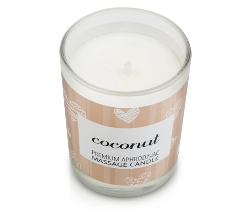 Magnetifico Candle Body Massage Oil 70ml with Pheromones - Coconut Scent