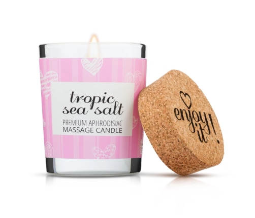Magnetifico Tropic Sea Salt Massage Candle 70ml - Pheromone Scented, Long-Burning
