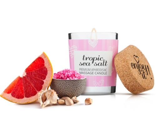Magnetifico Tropic Sea Salt Massage Candle 70ml - Pheromone Scented, Long-Burning