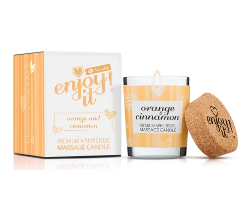 Magnetifico Candle Massage Oil 70ml with Pheromones - Orange & Cinnamon Aroma