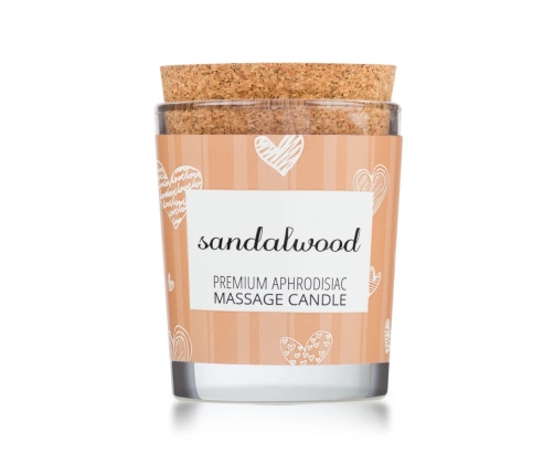 Magnetifico Sandalwood Body Massage Candle with Pheromones 70ml, Long Burn