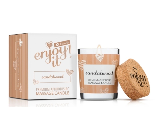 Magnetifico Sandalwood Body Massage Candle with Pheromones 70ml, Long Burn