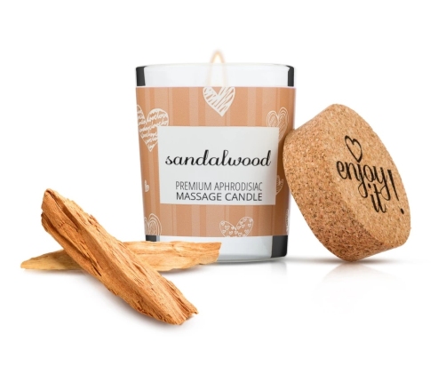 Magnetifico Sandalwood Body Massage Candle with Pheromones 70ml, Long Burn