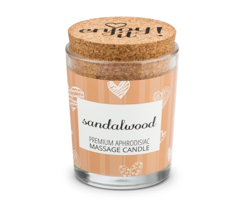 Magnetifico Sandalwood Body Massage Candle with Pheromones 70ml, Long Burn