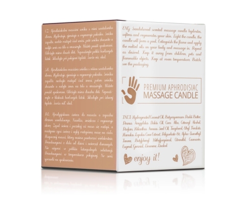 Magnetifico Sandalwood Body Massage Candle with Pheromones 70ml, Long Burn