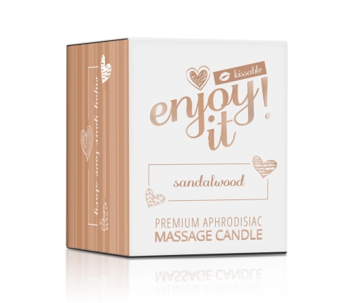 Magnetifico Sandalwood Body Massage Candle with Pheromones 70ml, Long Burn