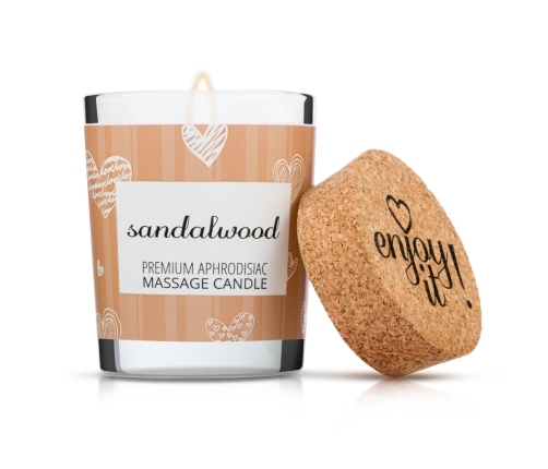 Magnetifico Sandalwood Body Massage Candle with Pheromones 70ml, Long Burn