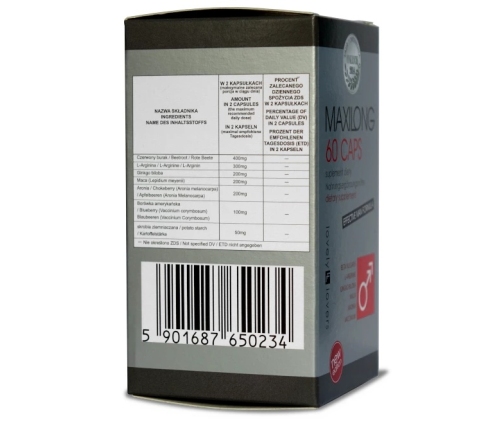 Lovely Lovers MAXILONG 60 kapsułek - wsparcie męskiej wydolności i energii