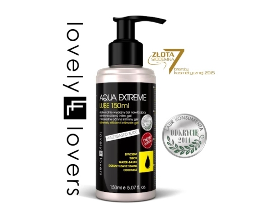 Lovely Lovers AQUA EXTREME Intimate Water-Based Gel 150ml High Efficiency