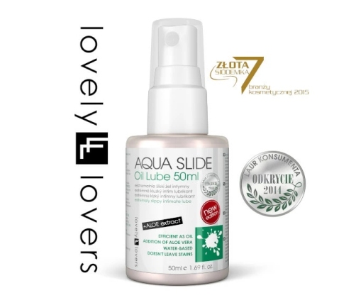 Lovely Lovers AQUA SLIDE Water-Based Intimate Gel with Aloe 50ml