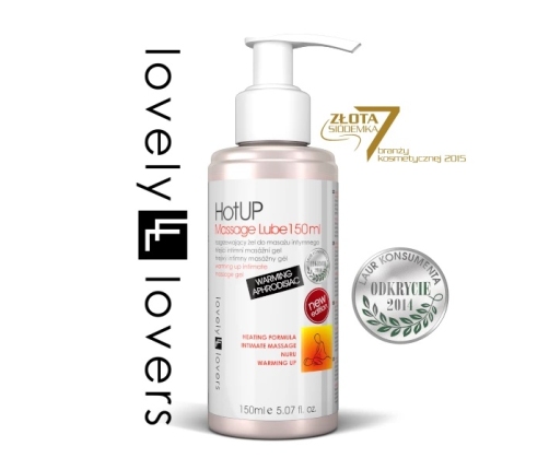 Lovely Lovers HotUP Massage Gel 150ml - Warming & Moisturizing Formula