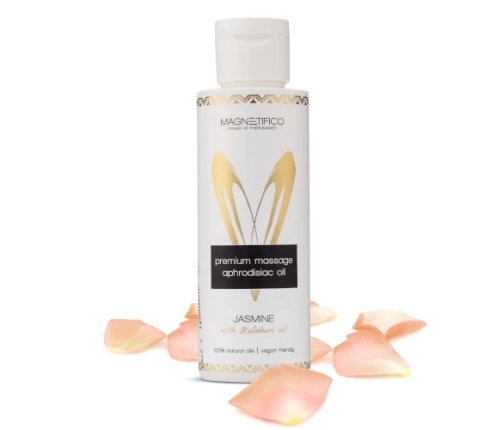 MAGNETIFICO Jasmine Premium Massage Oil 100ml - Vegan, Natural Formula