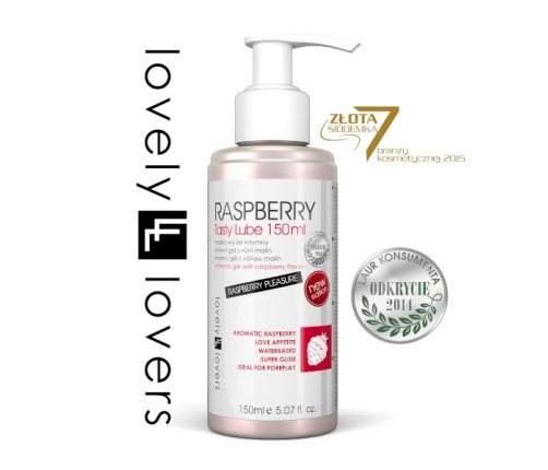 Lovely Lovers Oral Gel Raspberry Flavour 150ml Warming Sensation Vegan