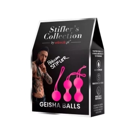 Stifler's Collection Kulki do ćwiczeń mięśni 3 szt. silikonowe rożowe