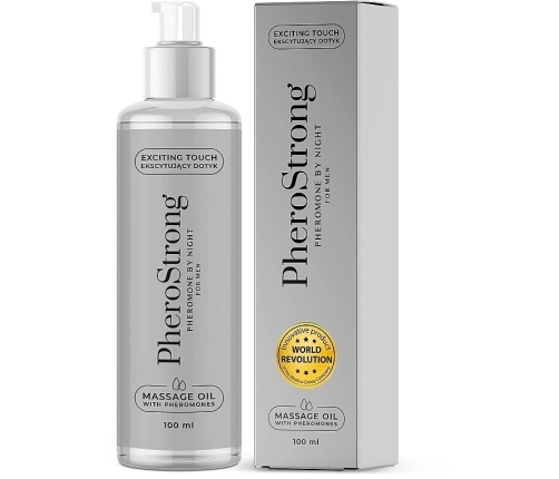 Pherostrong By Night For Men Massage Oil - For Men's Massage With Pheromones That Arouse Women 100 ML