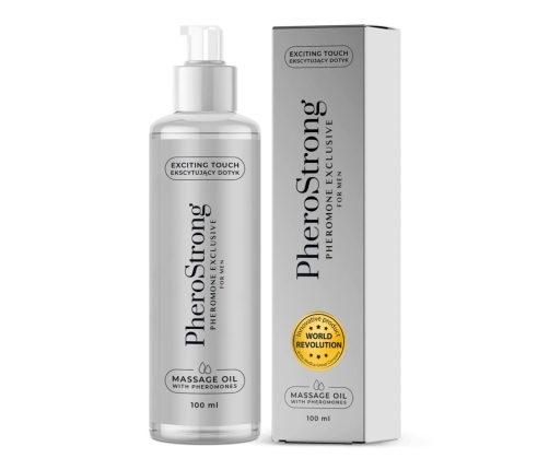 Pherostrong Exclusive For Men Massage Oil - For Men's Massage With Pheromones That Arouse Women 100 ML