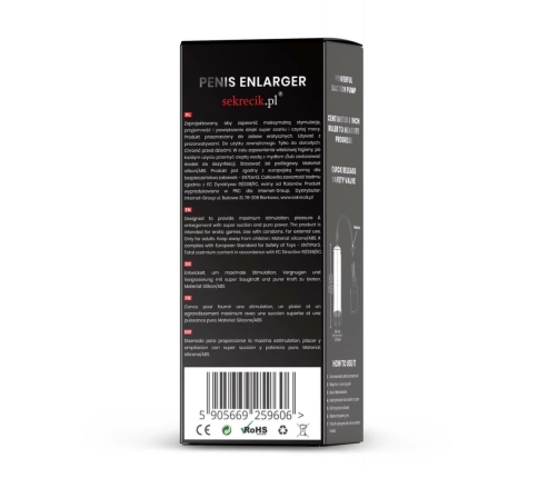 Stifler's Collection Manual Intimate Vacuum System Transparent 22 cm