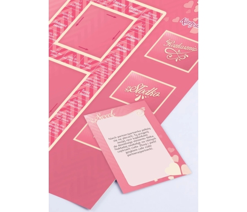 Let's Play Together Sweet Intimacy Board Game with Handcuffs, 2 Players