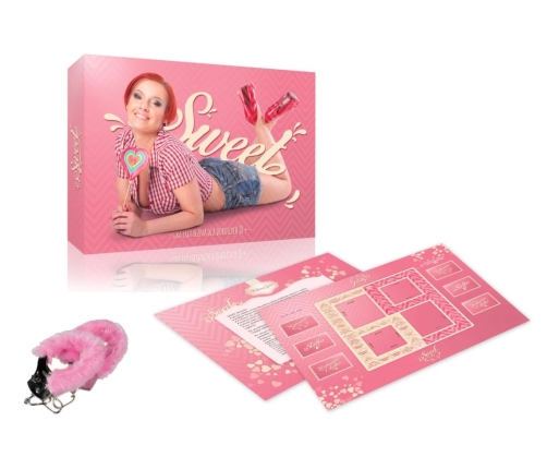 Let's Play Together Sweet Intimacy Board Game with Handcuffs, 2 Players