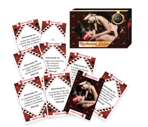 Let's Play Together Delightful War - Couples Card Game, 56 Tasks, 10x6cm